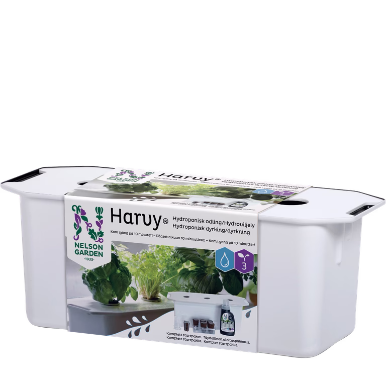 Hydroponisk startpakke Harvy 3 hvit