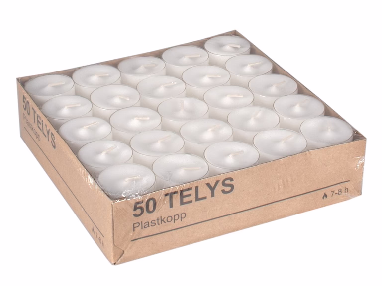 Tealights clear cup 