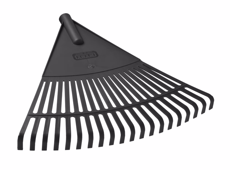 Leaf rake head black recycled