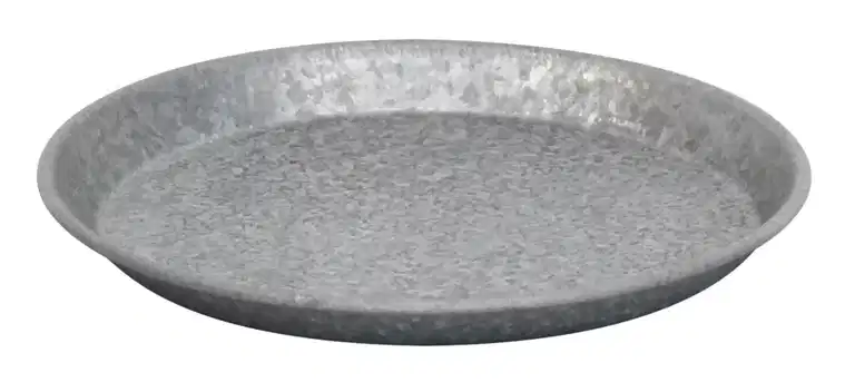 Saucer zinc D22 grey