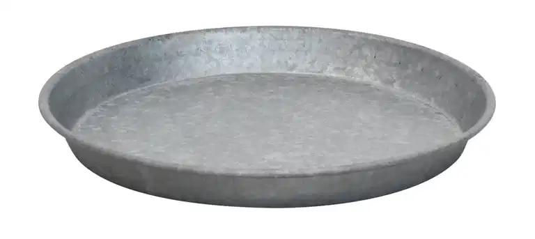 Saucer zinc D28 grey