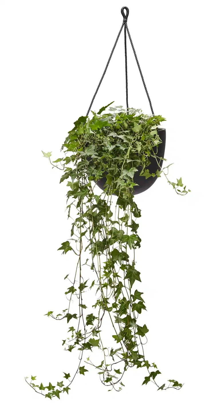 Ivy in hanging basket