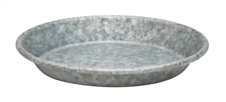 Saucer zinc D14 grey