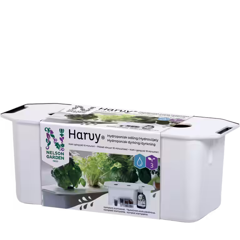 Hydroponisk startpakke Harvy 3 hvit