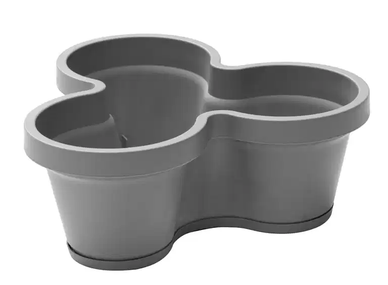 Felicia pot strawberry D38 recycled grey