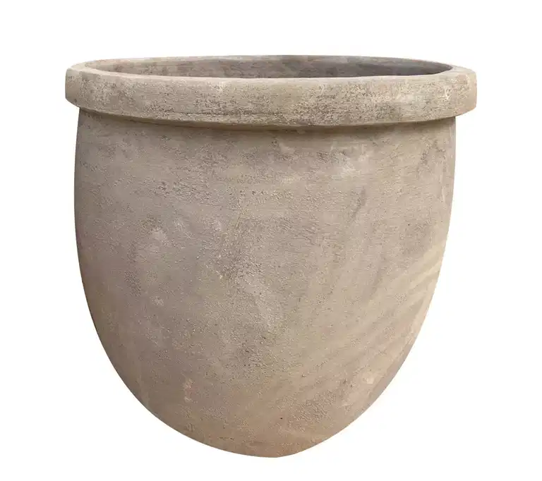 Cory terracotta high pot D40 beige