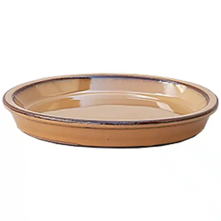 K&C ceramic saucer D36 mustard
