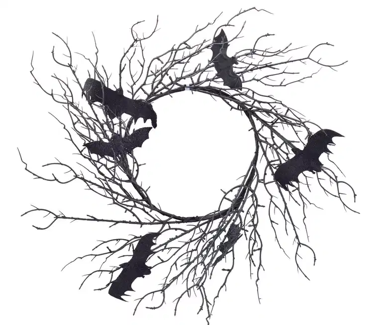 Halloweenkrans Bat