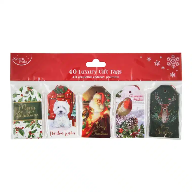 Julegavelapper hengende