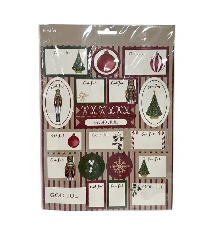 Klistremerkelapper Christmas tree