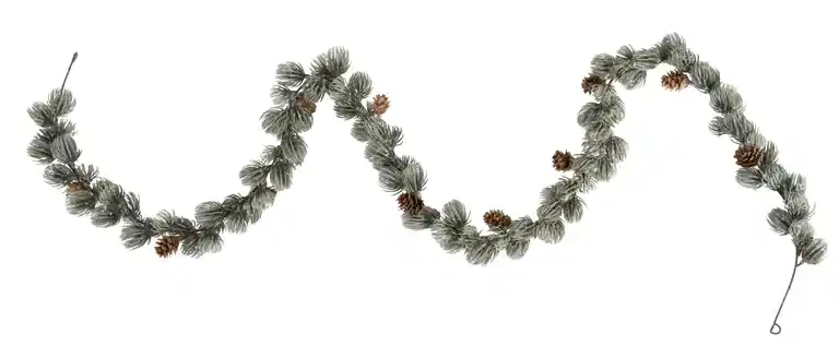 Larch garland with cones, artificial