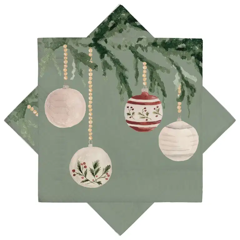 Napkin Christmas Ornaments 