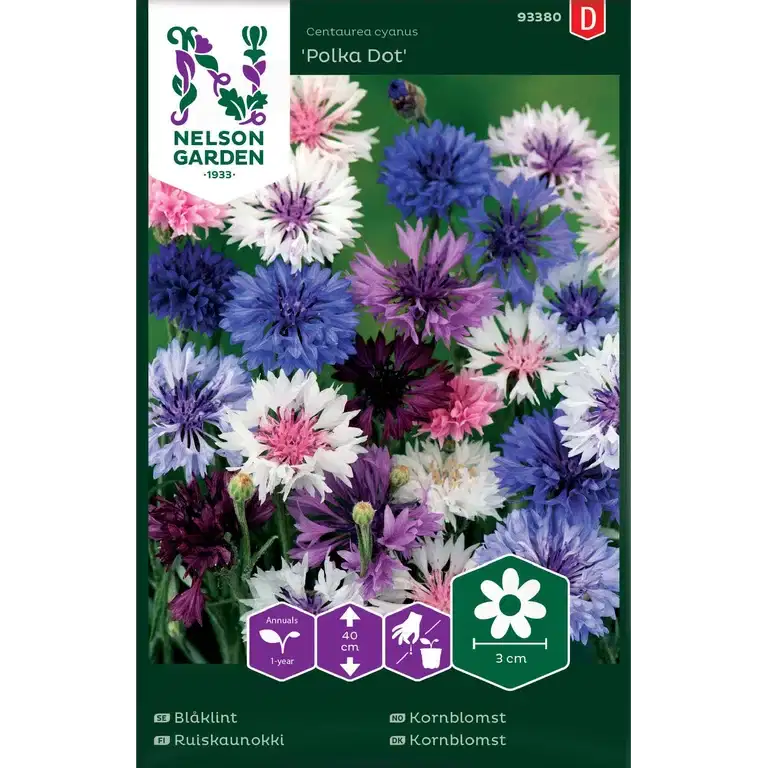 Blåklint, Polka Dot, låg, bl f