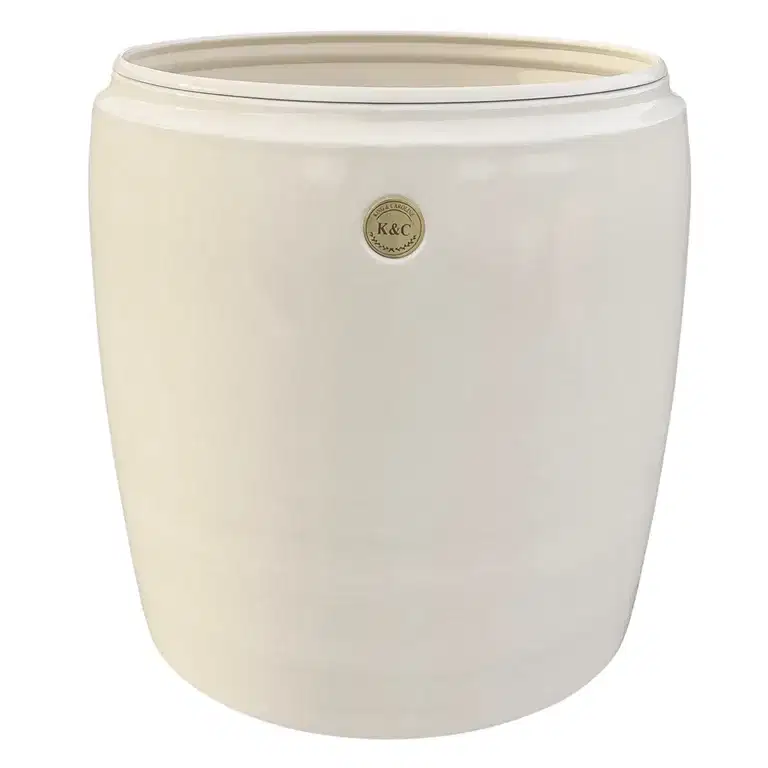 K&C metal pot D36 beige