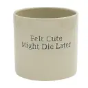 Potte Felt Cute Might Die Later 