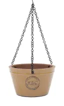 K&C ceramic hanging pot D27 mustard