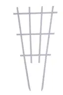 Bamboo plant support white