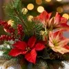 Artificial Christmas flowers