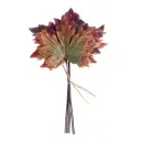 Lønnblader i bunt 6stk kunstig