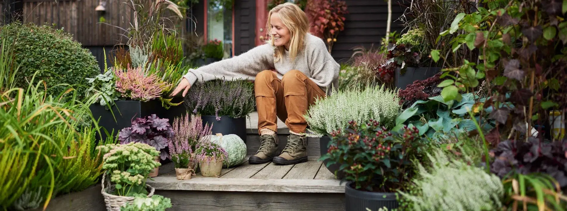 Fargerik glede til inngangspartiet