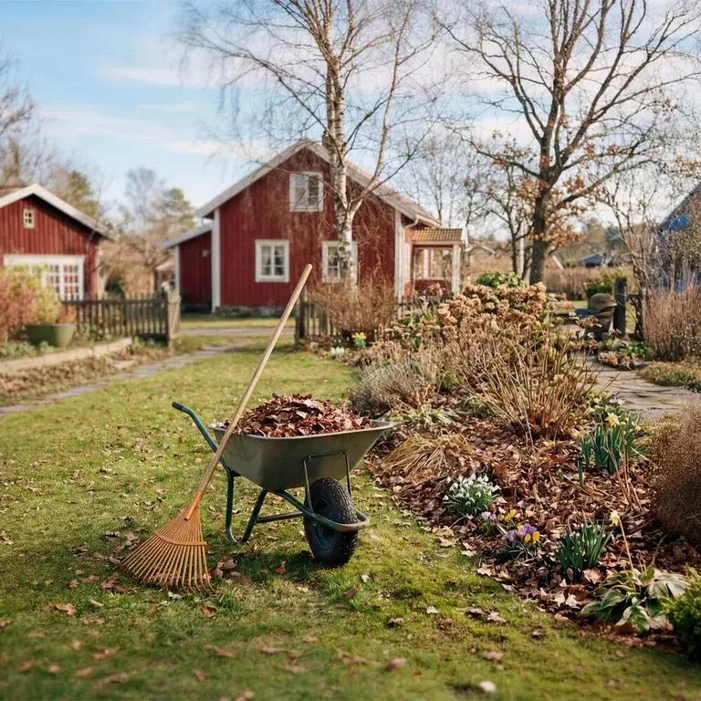 Våropprydding i hagen