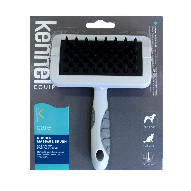 Kennel Equip Care Rubber massage brush M 15,5cm