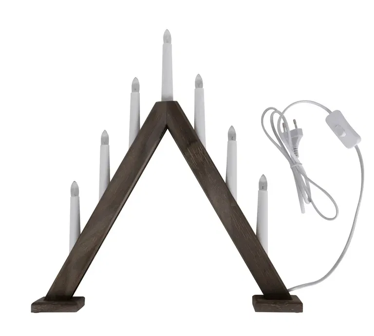 Adventstick 7 arm Wood