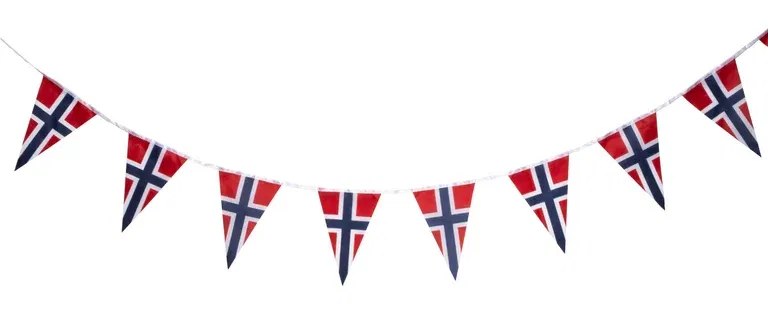 Girlander Norsk flagg