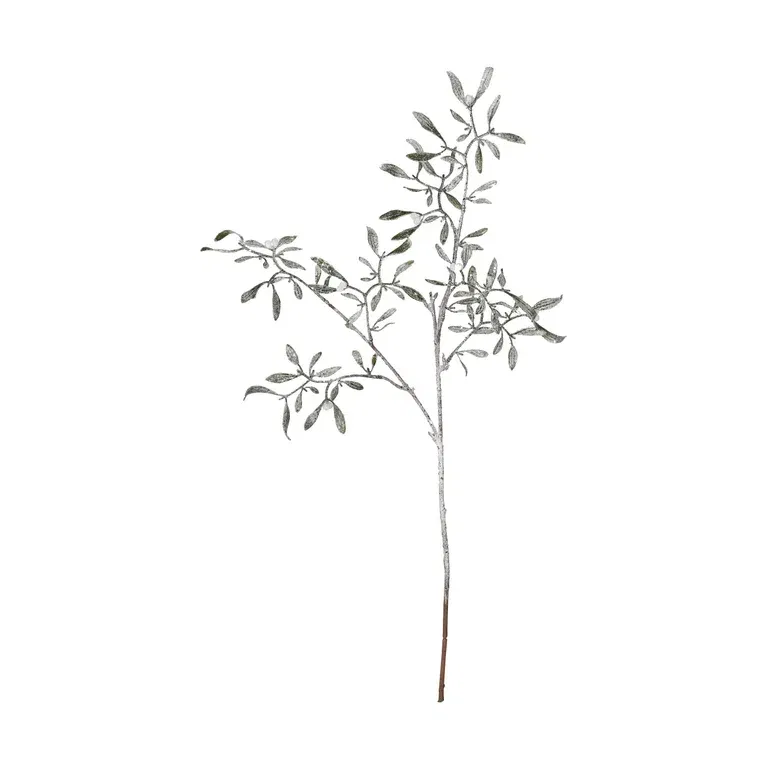 Misteltein kvist med snø, kunstig