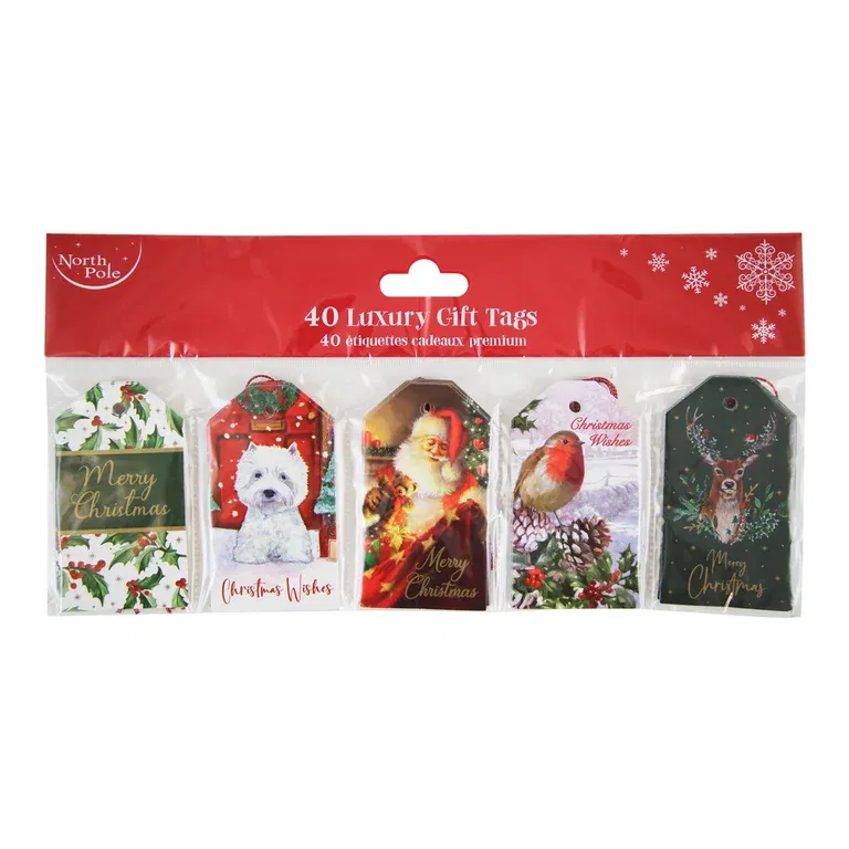 Julegavelapper hengende