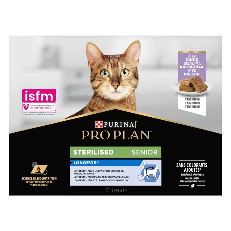 PRO PLAN® Sterilised Senior 7+ Longevis 10x75g