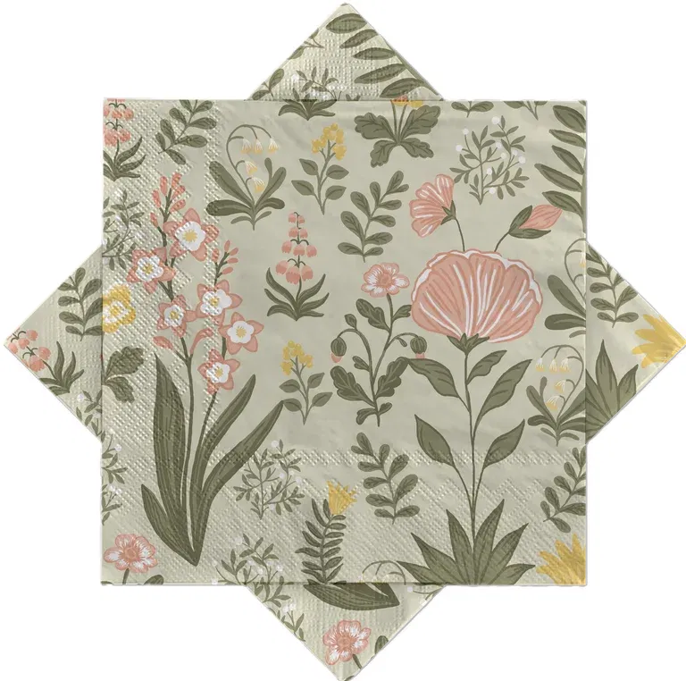 Serviett Vintage Flowers
