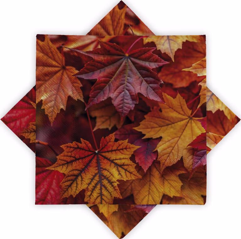 Serviett Autumn maple leaves