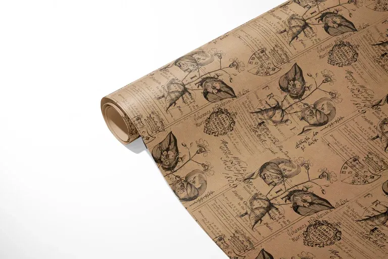 Gavepapir Kraft Botanic