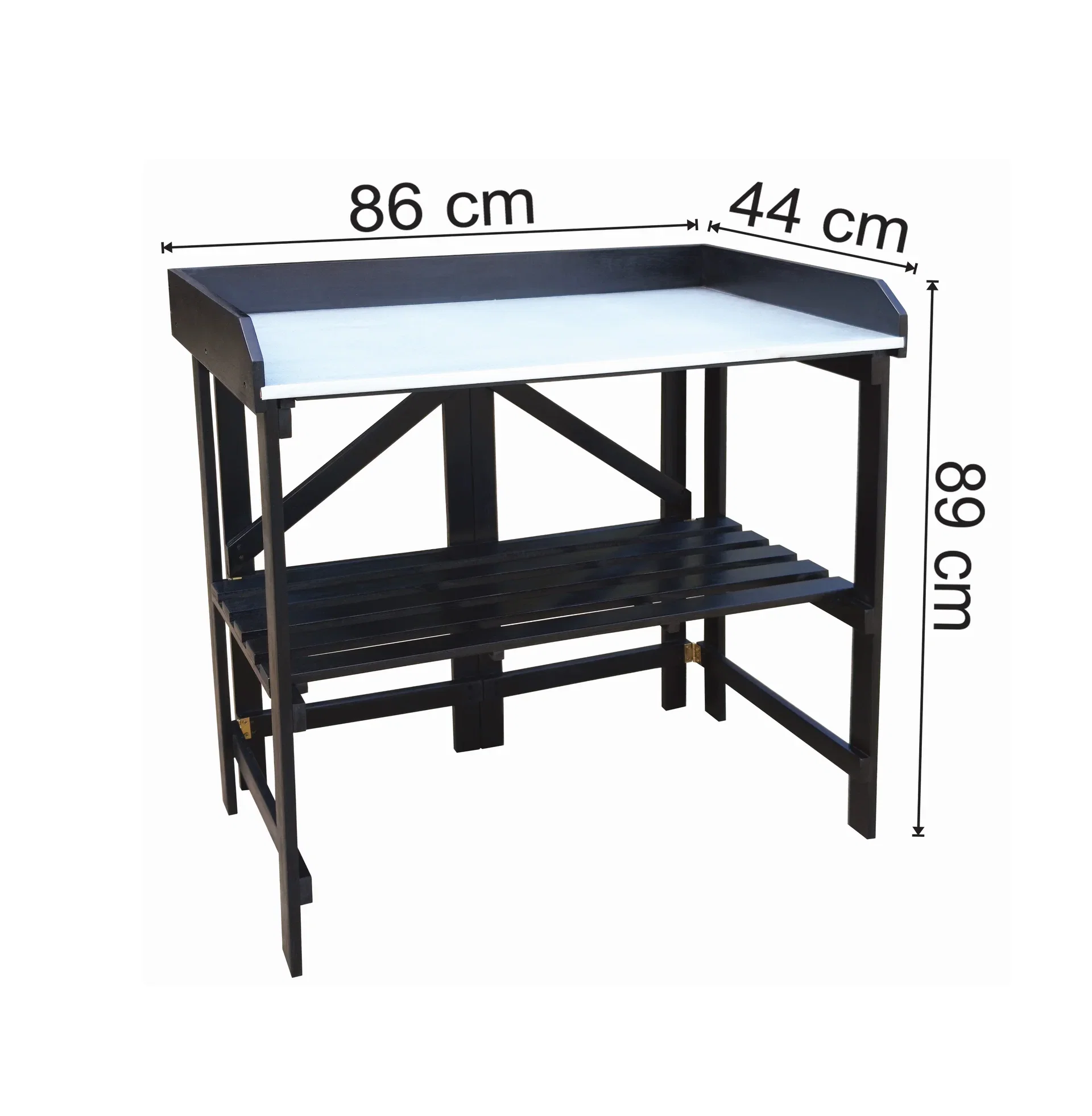 Planting table foldable Black L85