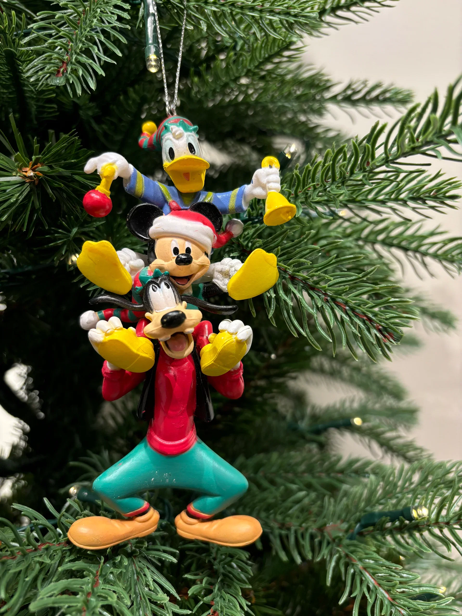 Juletrepynt Disney Mikke, Donald og Langbein