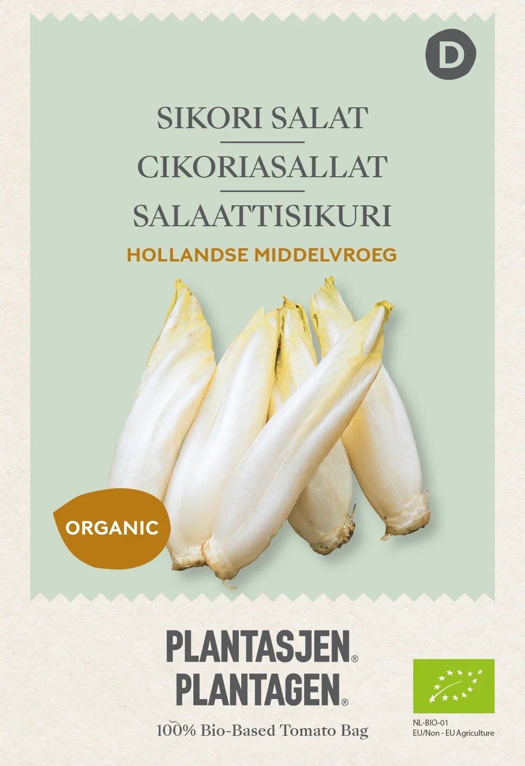 Sikorisalat  'Hollandse Middelvroeg' (Skal 014218) - Organic