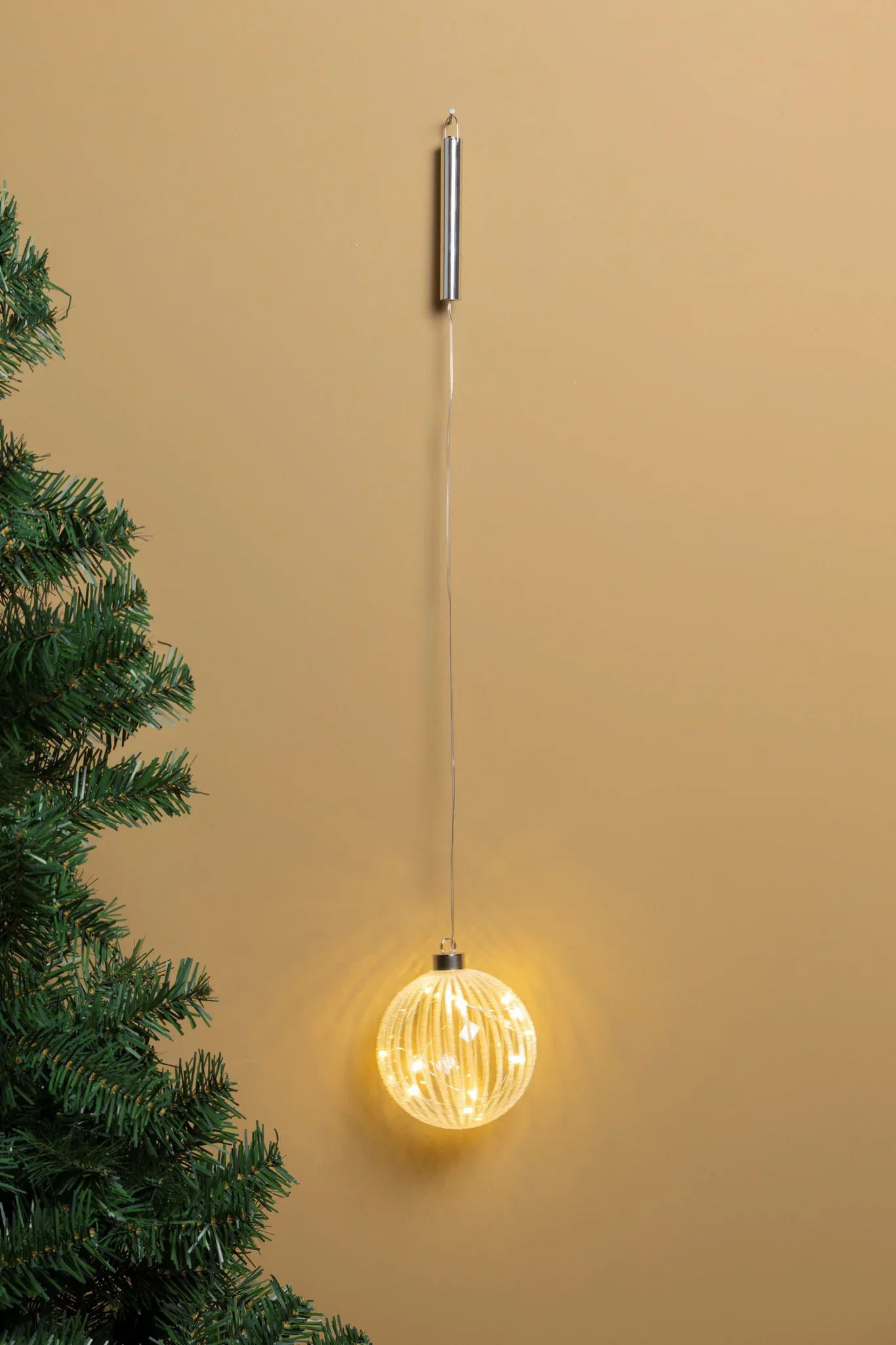 Glass ball with light