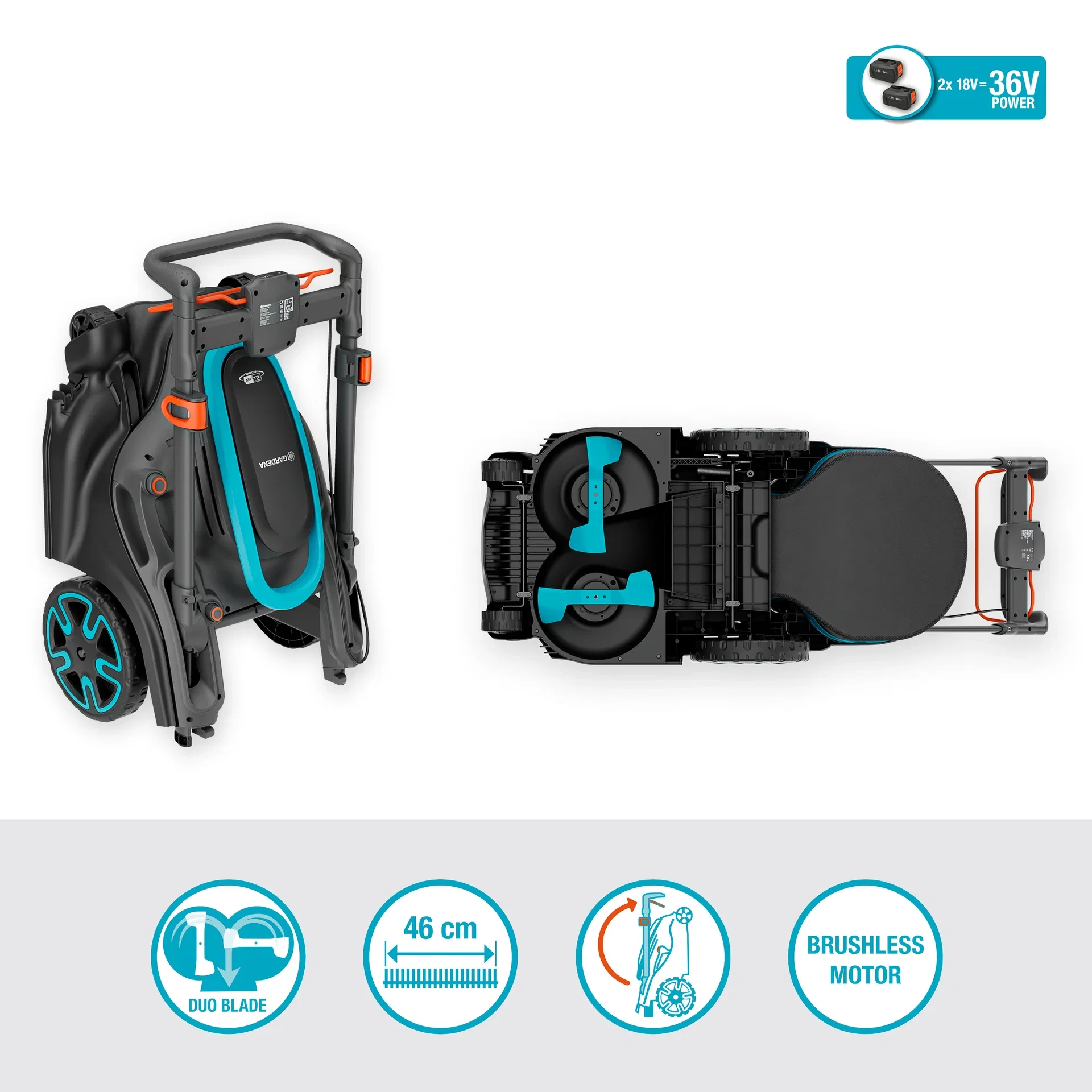 Lawn mower PowerMax Duo