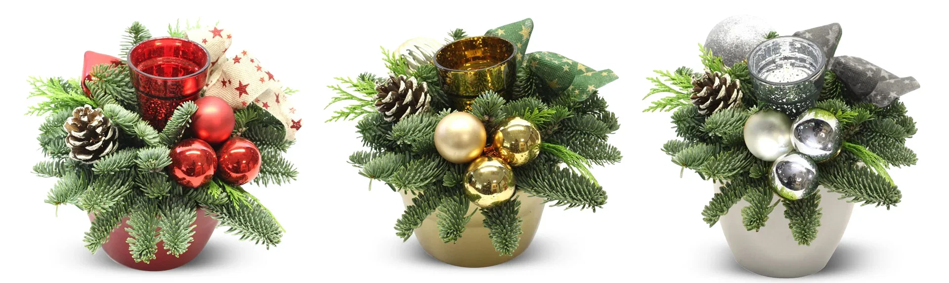 Christmas decoration with 1 candle