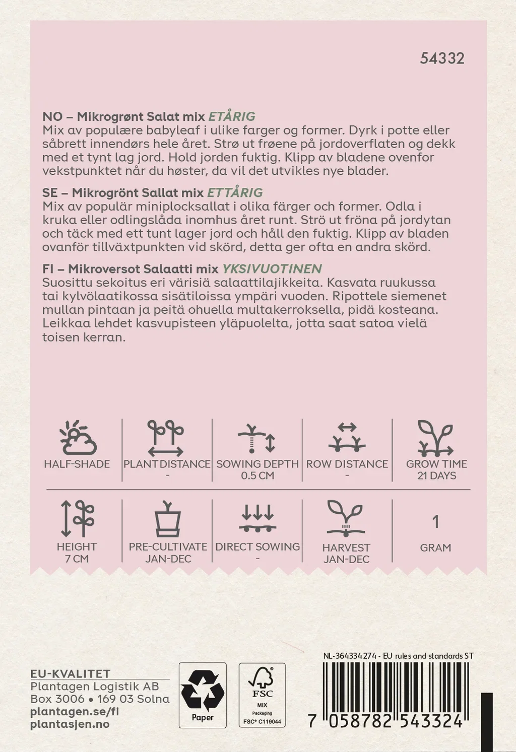 Salatmix - Mikrogrønt