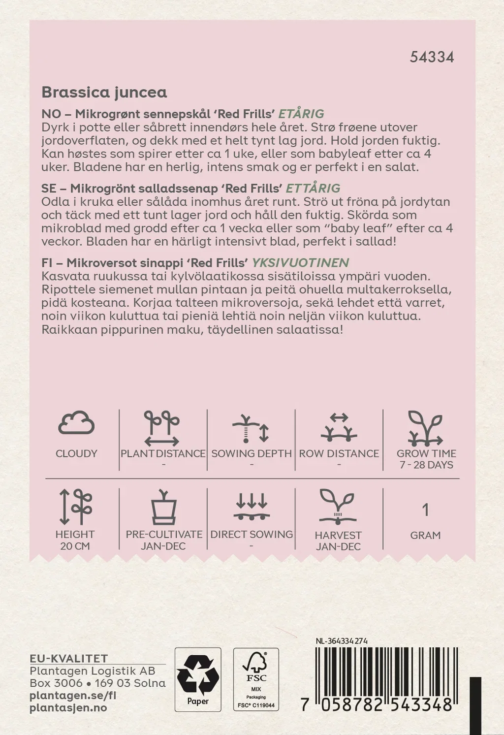 Sennepskål - Microgreens