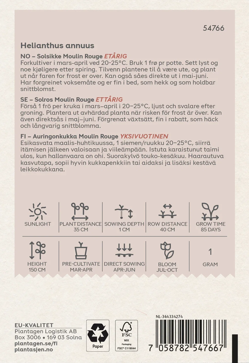 Sunny Flowers Moulin Rouge