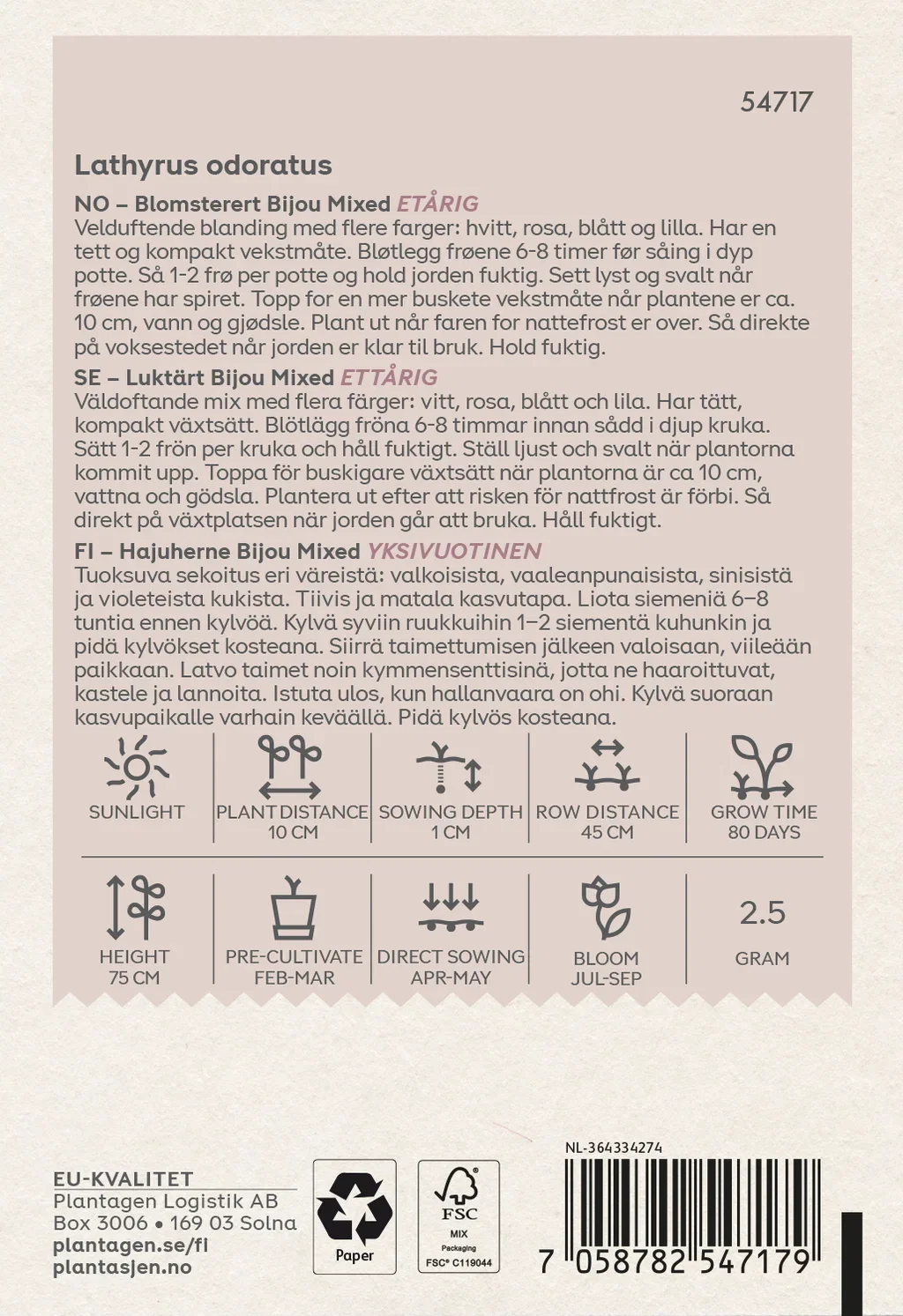 Blomsterert 'Bijou' Mixed