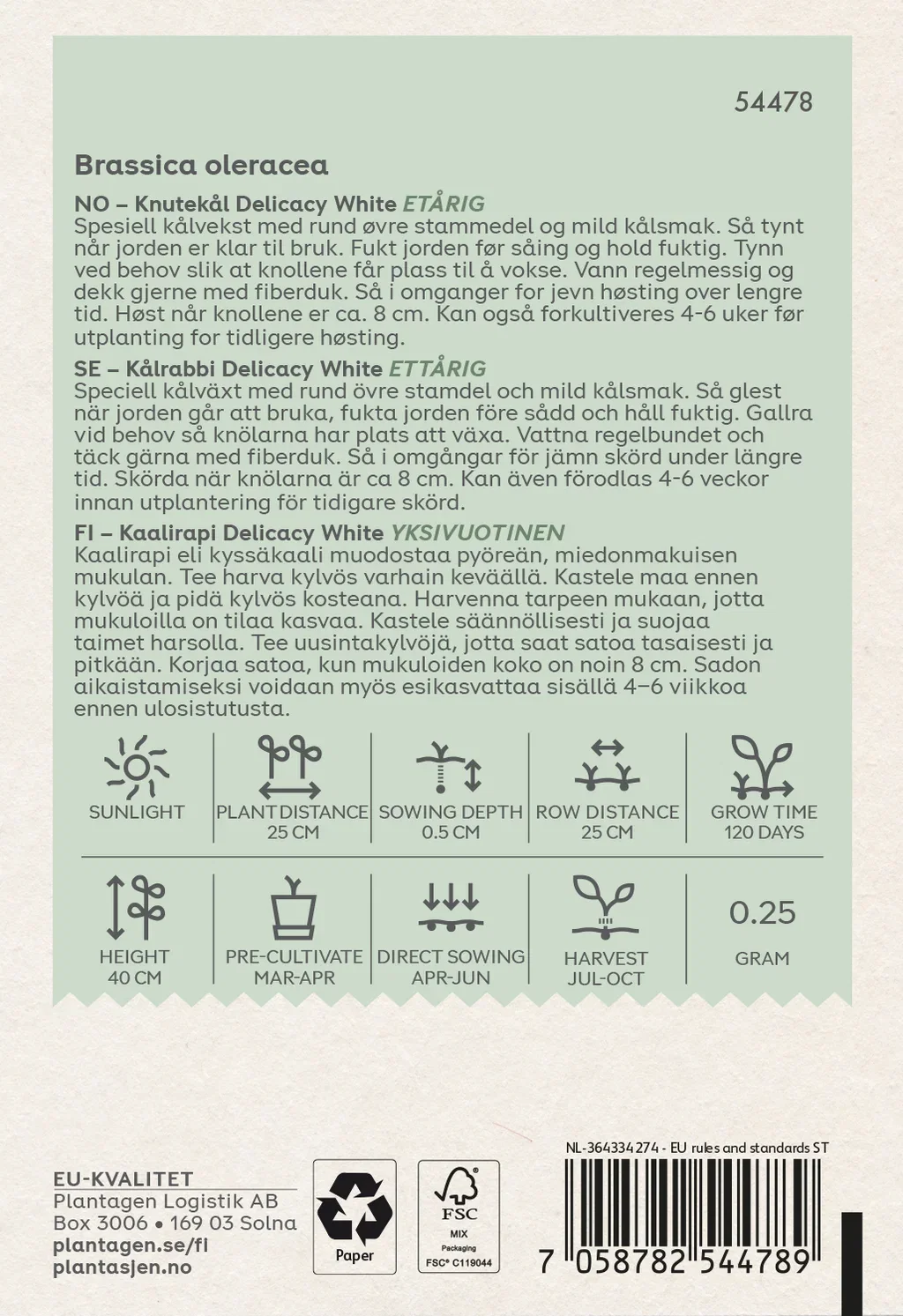 Knutekål 'Delicacy White'