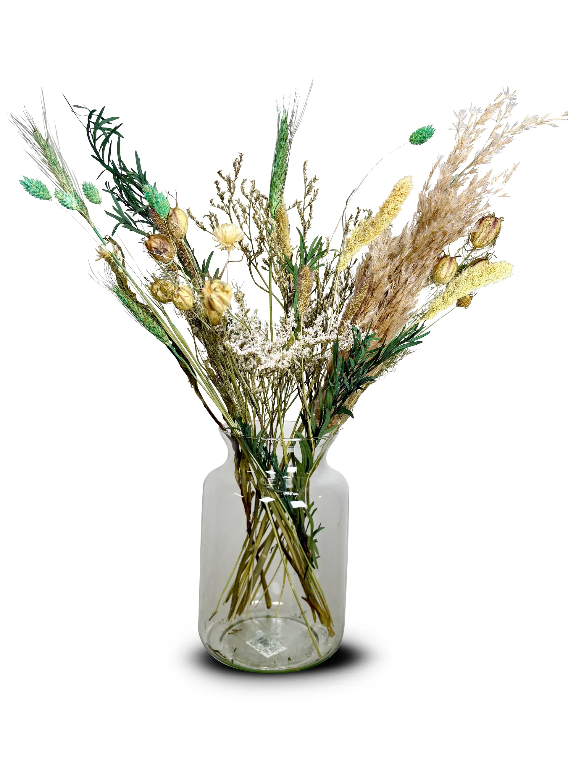 Bukett med tørkede blomster Grønn