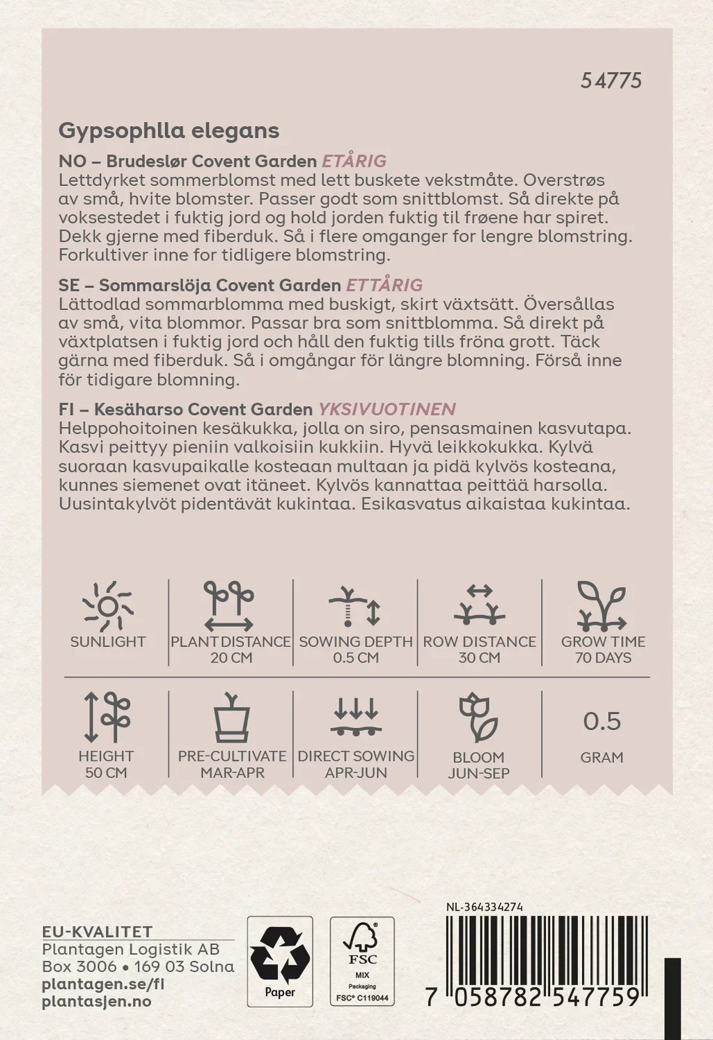  Brudeslør Covent Garden