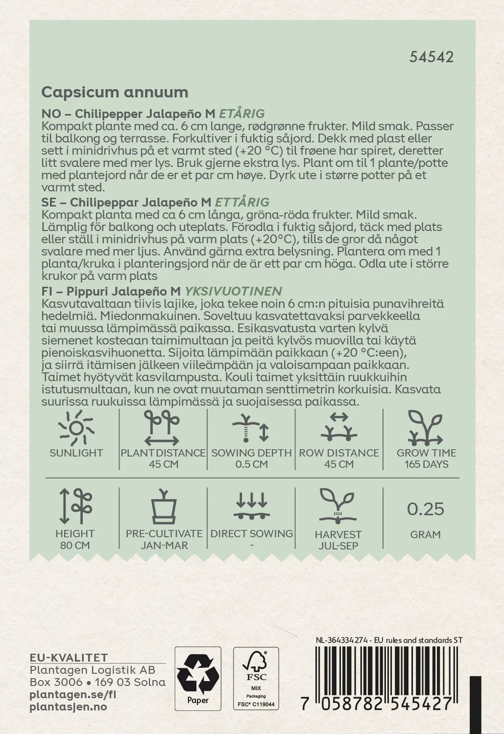 Chilipepper Jalapeño M