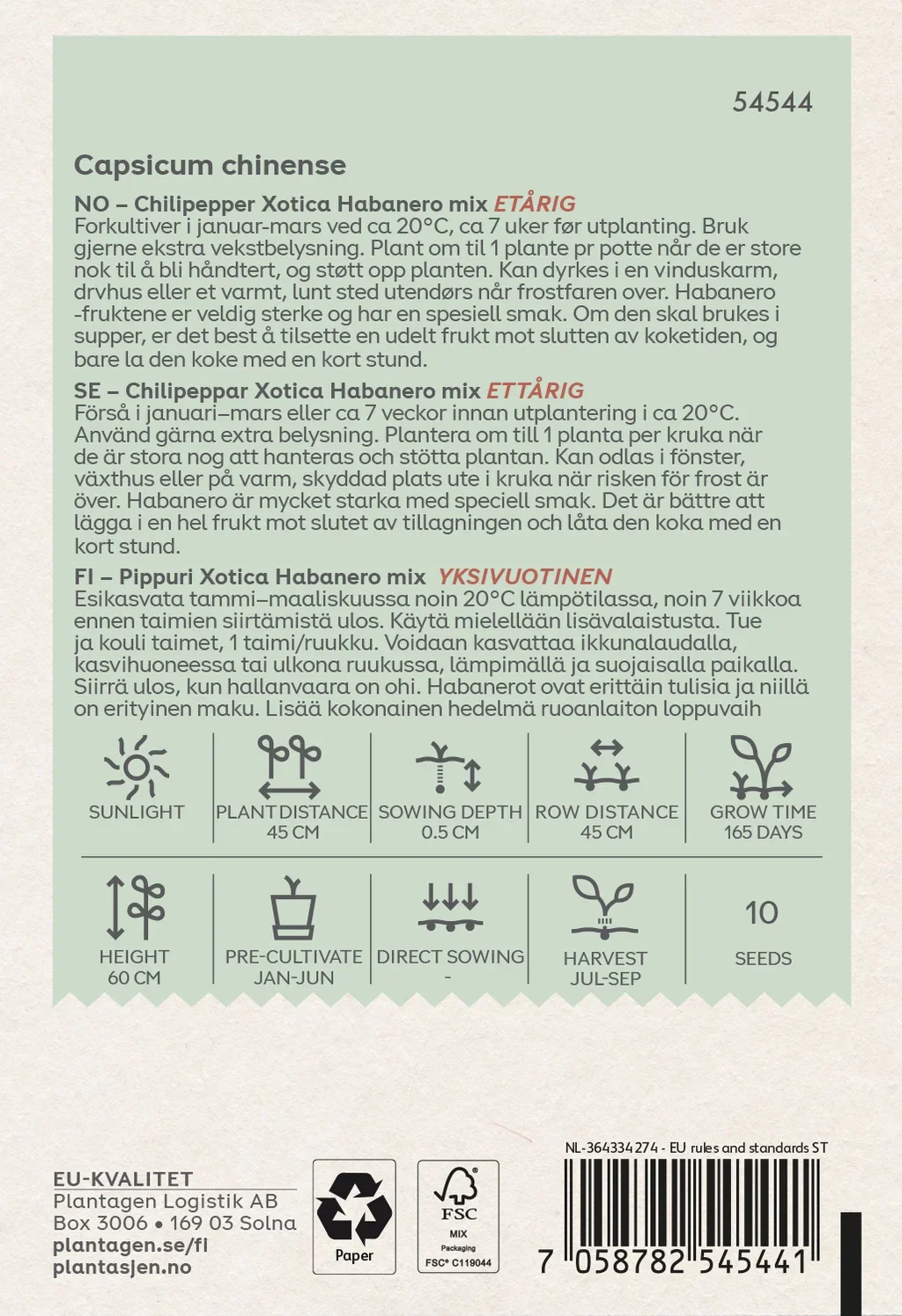 Chilipepper Xotica Habanero mix