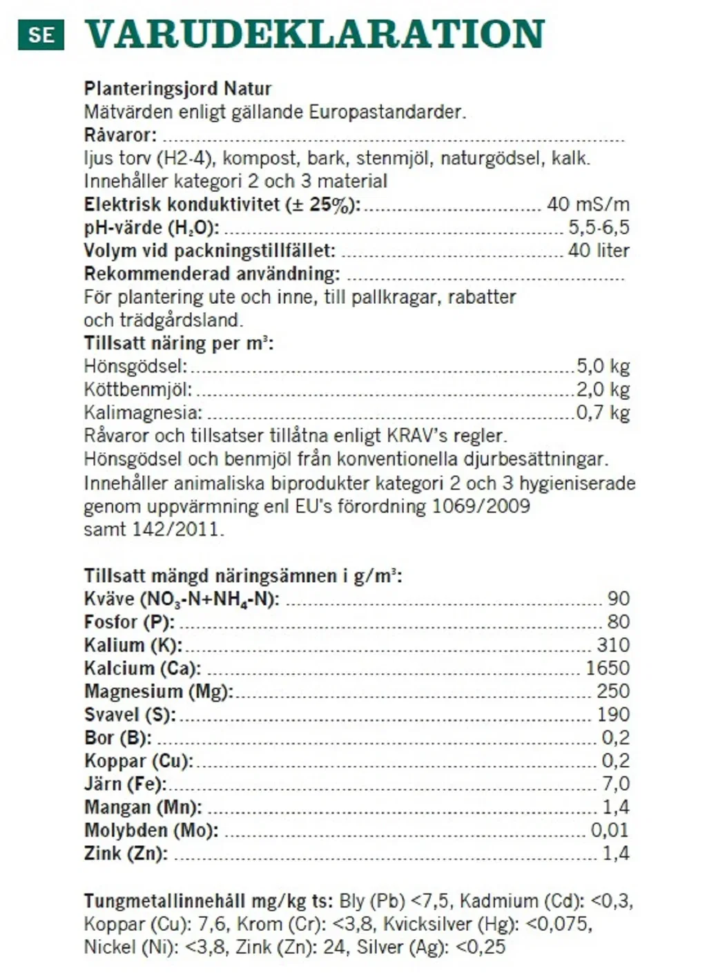 Plantejord EKO